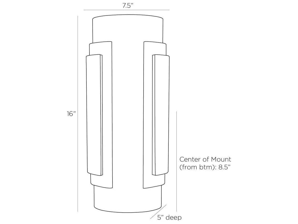 Arteriors Home Vivian 2-Light Champagne Smoke Gray Wall Sconce