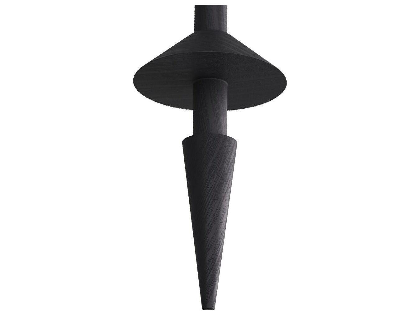 Arteriors Home Anton 1-Light Black Gesso Wall Sconce