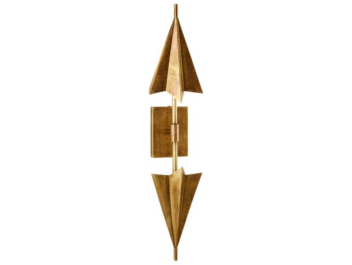 Arteriors Home Canary 2-Light Antique Brass Wall Sconce