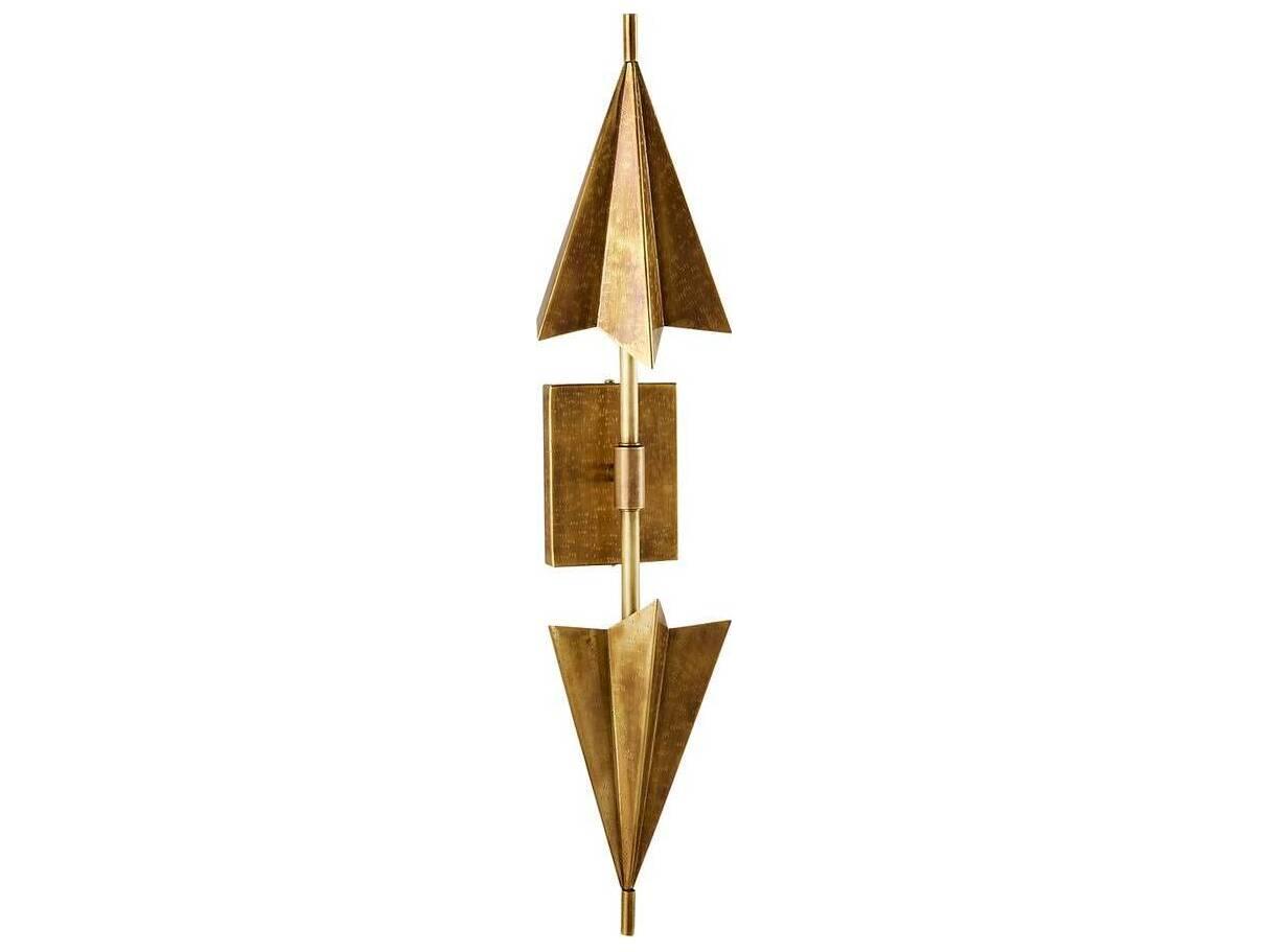 Arteriors Home Canary 2-Light Antique Brass Wall Sconce