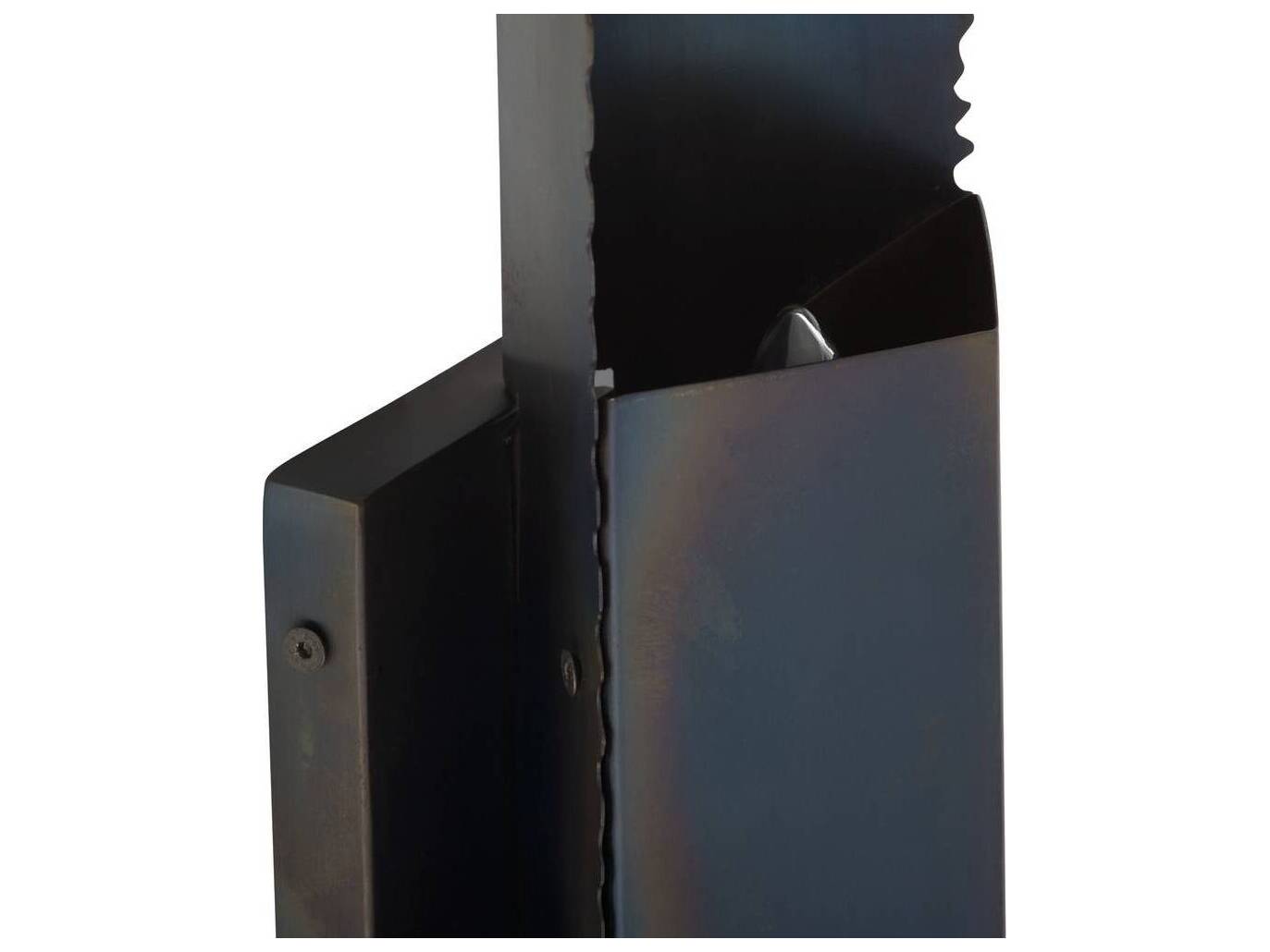 Arteriors Home Francisco 2-Light Burnt Iron Black Wall Sconce