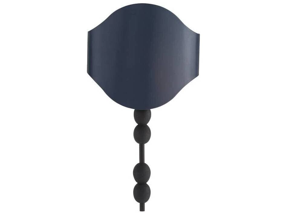 Arteriors Home Flannery 1-Light Natural Iron Navy Black Wall Sconce