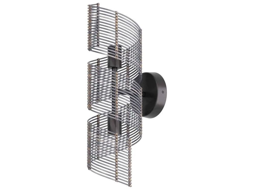 Arteriors Home Tamara 2-Light Dark Gray Stained Wall Sconce