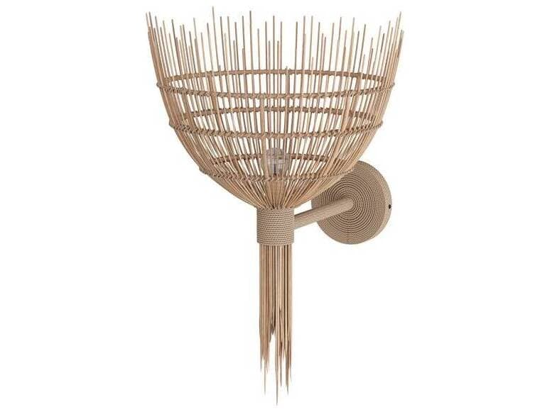 Arteriors Home Abitha 1-Light Natural Brown Wall Sconce