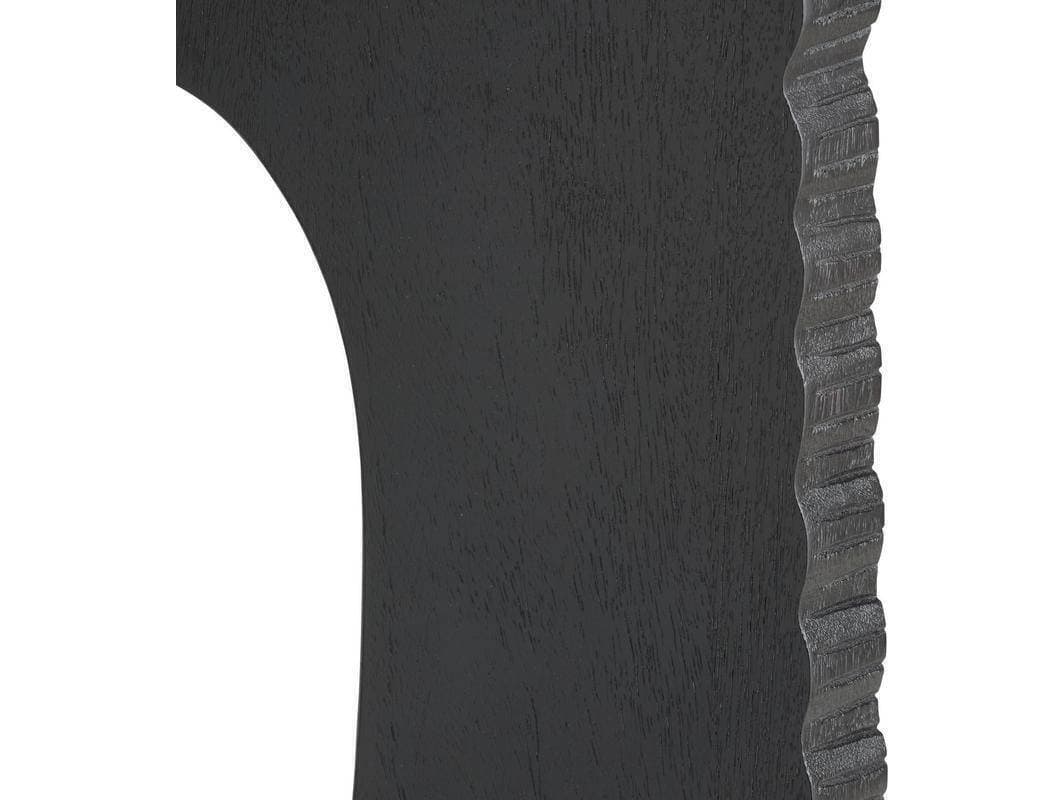 Arteriors Home Knight Round Wood Ebony Black End Table