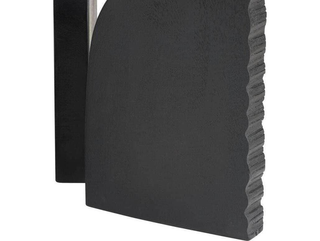 Arteriors Home Knight Round Wood Ebony Black End Table