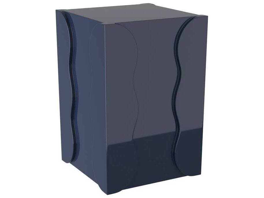Arteriors Home Square Fiberglass Navy Zita End Table