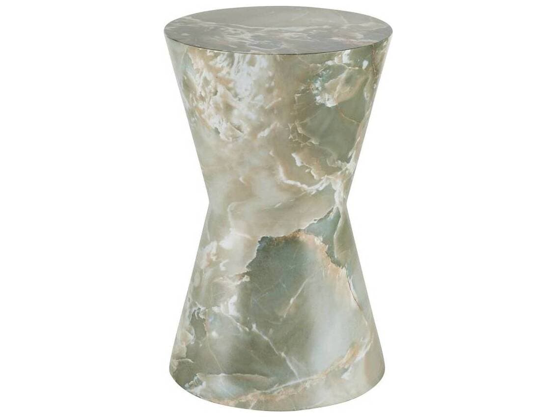 Arteriors Home Costello Round Jade Faux Marble End Table