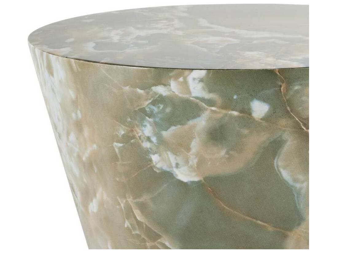 Arteriors Home Costello Round Jade Faux Marble End Table