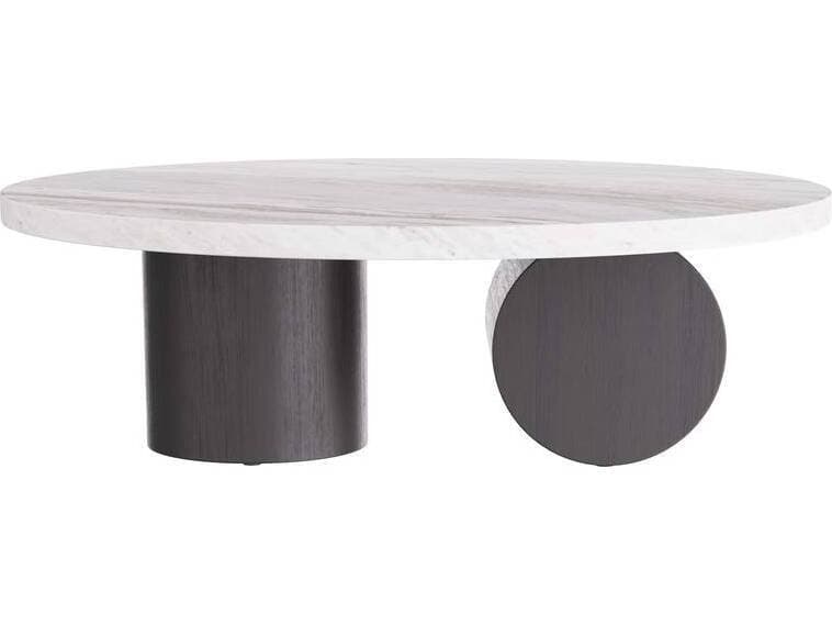 Arteriors Home Round Marble Toronto Ebony Torrington Coffee Table