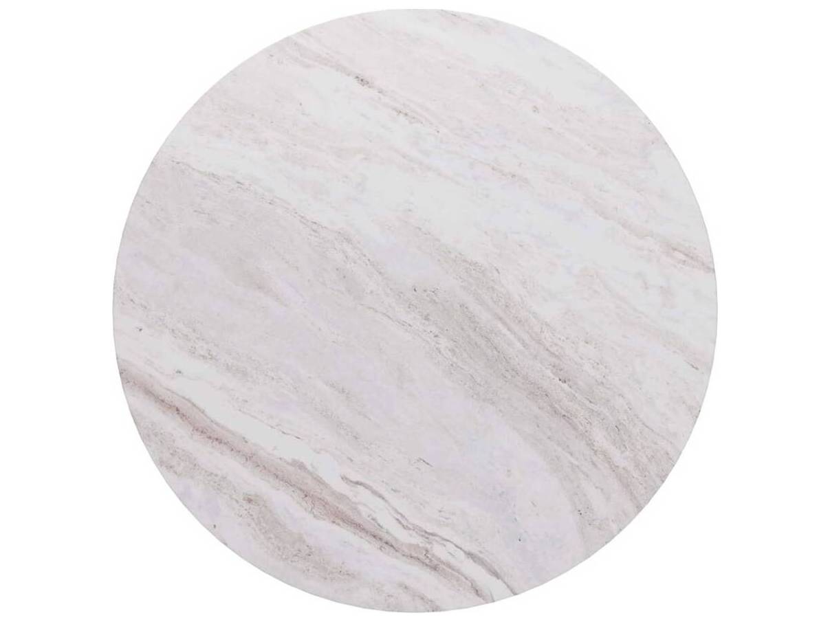 Arteriors Home Round Marble Toronto Ebony Torrington Coffee Table