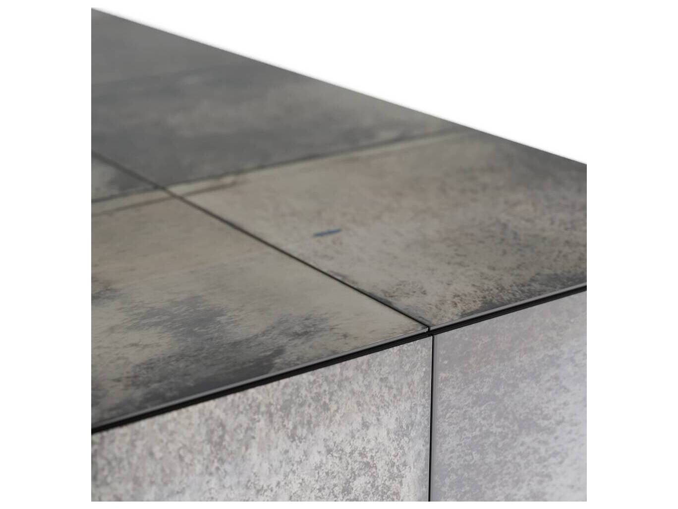 Arteriors Home Rectangular Metal Antiqued Mirror Bronze Antonia Coffee Table