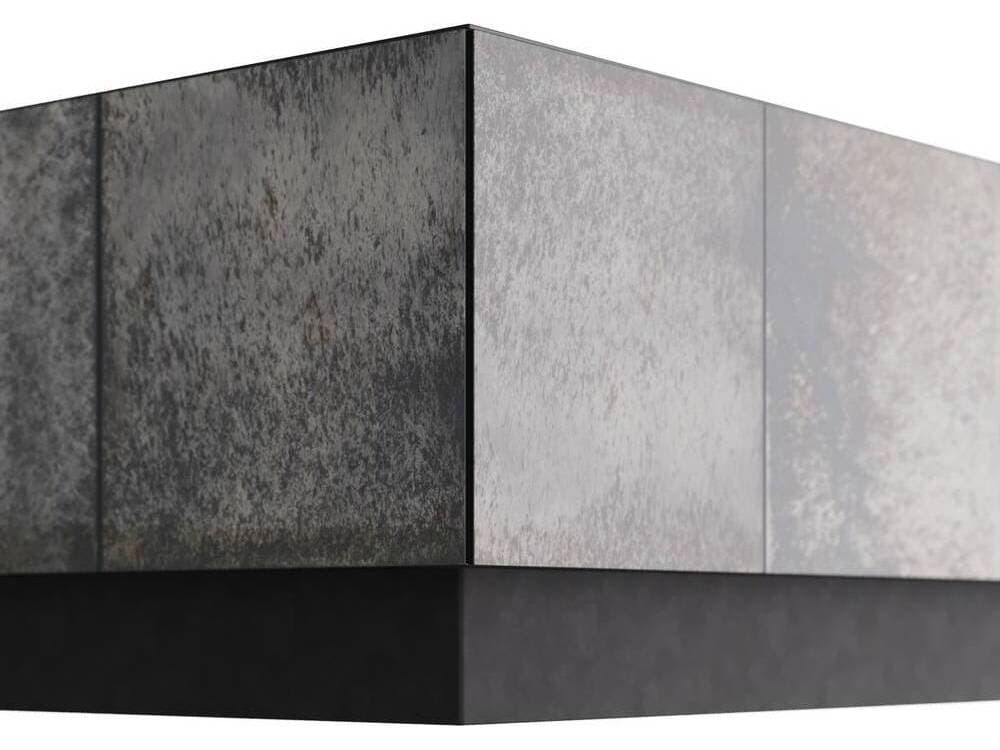 Arteriors Home Rectangular Metal Antiqued Mirror Bronze Antonia Coffee Table