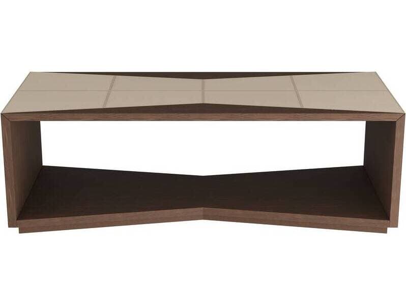 Arteriors Home Rectangular Wood Cream Walnut Yuki Coffee Table