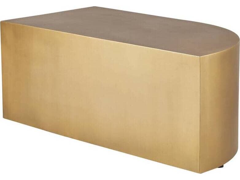 Arteriors Home Rectangular Metal Antique Brass Cortez Coffee Table