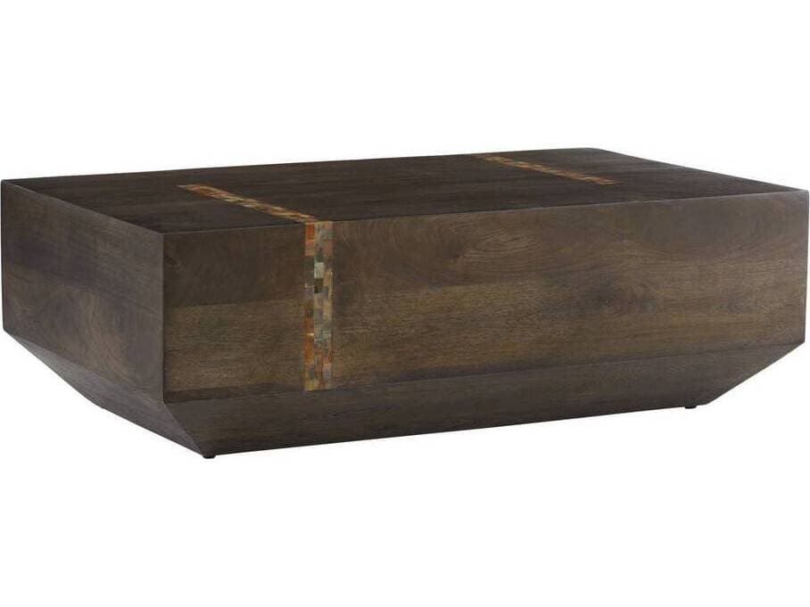 Arteriors Home Rectangular Wood Umber Natural Faux Horn Gilmore Coffee Table