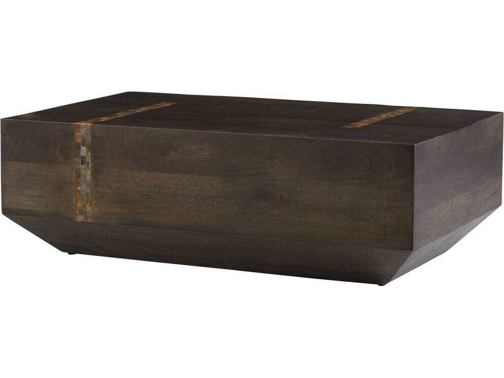 Arteriors Home Rectangular Wood Umber Natural Faux Horn Gilmore Coffee Table