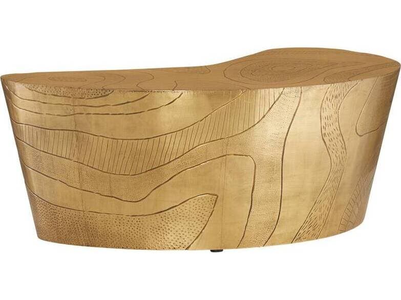 Arteriors Home Metal Antique Brass Glasgow Coffee Table