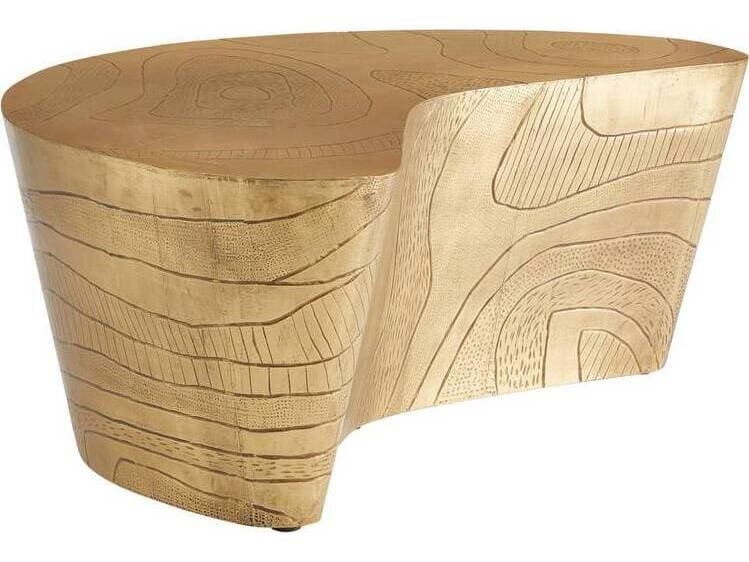 Arteriors Home Metal Antique Brass Glasgow Coffee Table