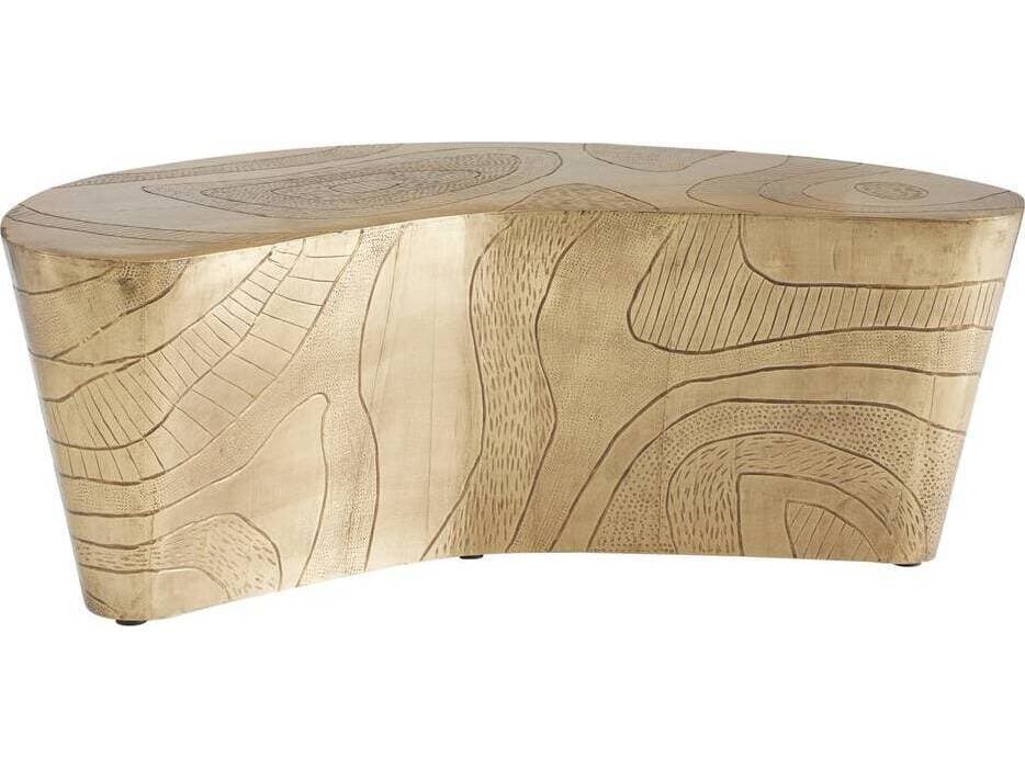 Arteriors Home Metal Antique Brass Glasgow Coffee Table