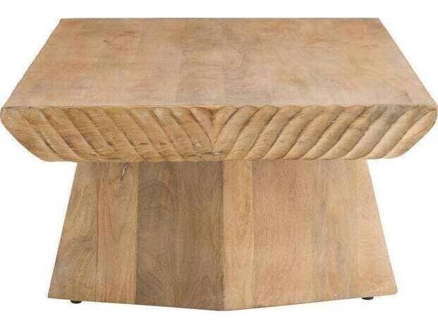 Arteriors Home Jetson Rectangular Wood Washed Tobacco Brown Coffee Table