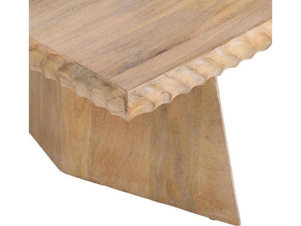 Arteriors Home Jetson Rectangular Wood Washed Tobacco Brown Coffee Table