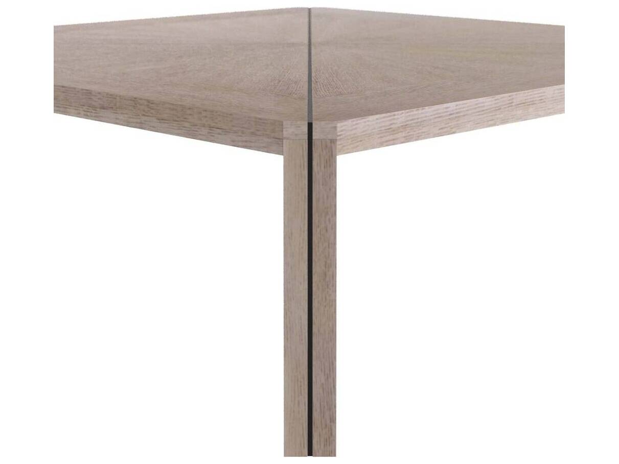 Arteriors Home Square Wood Smoke Antique Brass Vancouver Coffee Table