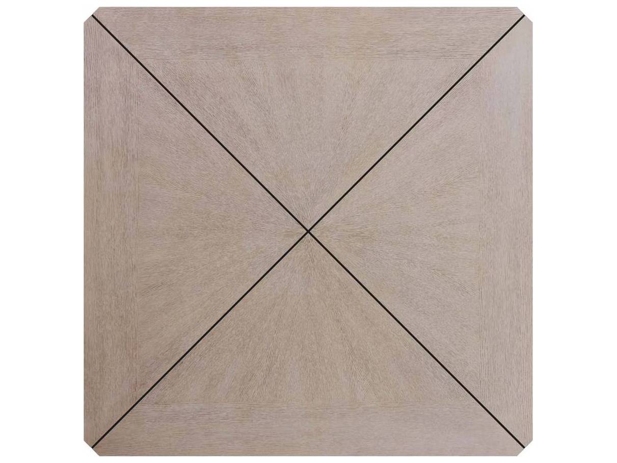 Arteriors Home Square Wood Smoke Antique Brass Vancouver Coffee Table