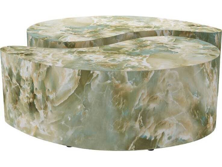 Arteriors Home Jade Faux Marble Adeline Coffee Table