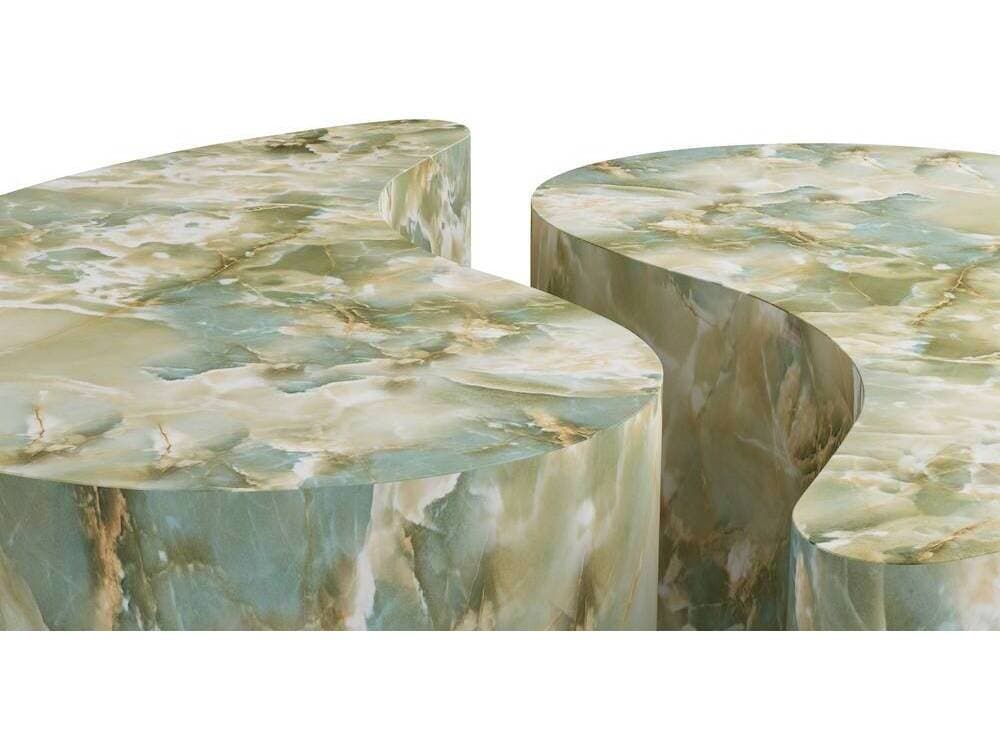Arteriors Home Jade Faux Marble Adeline Coffee Table