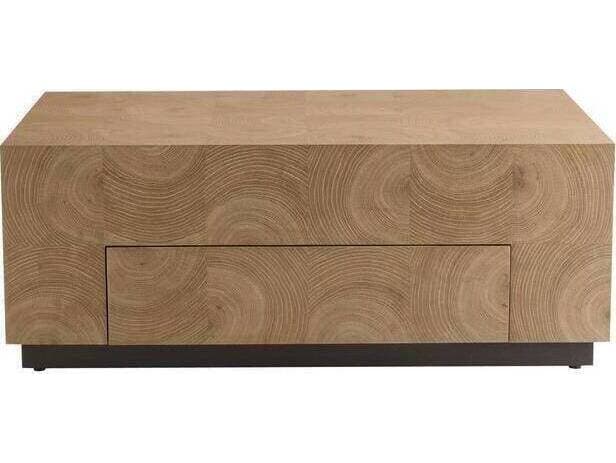 Arteriors Home Justice Rectangular Wood Oyster Bronze Gray Black Coffee Table