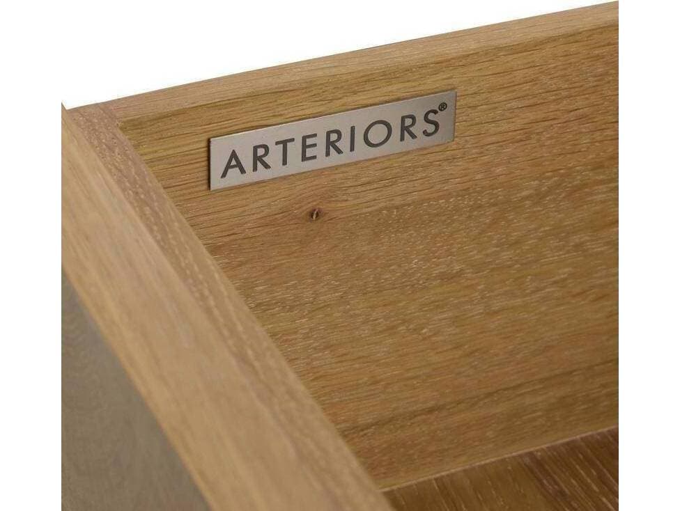 Arteriors Home Justice Rectangular Wood Oyster Bronze Gray Black Coffee Table