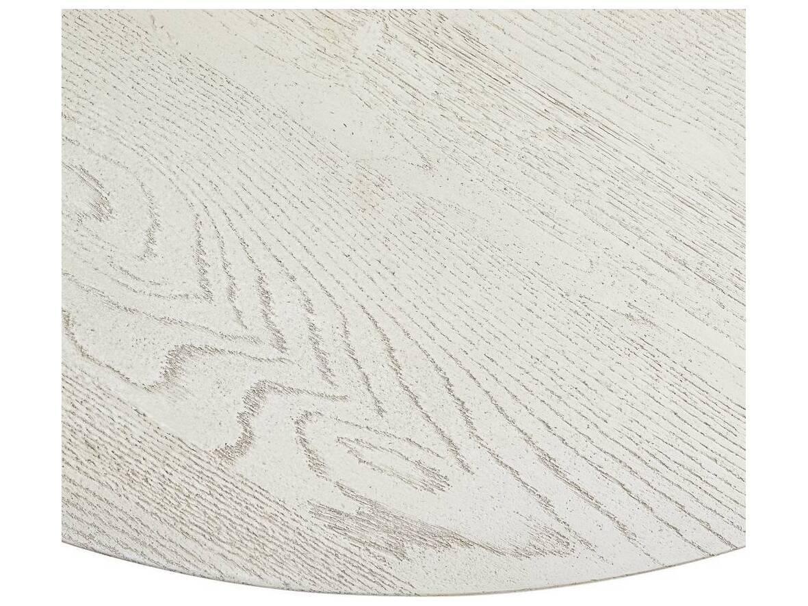 Arteriors Home Enito Round Marble Smoke Blackened Iron Dining Table