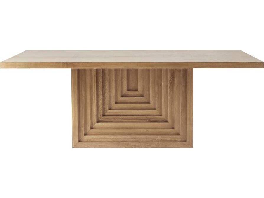 Arteriors Home Crockett Rectangular Wood Oyster Dark Dining Table