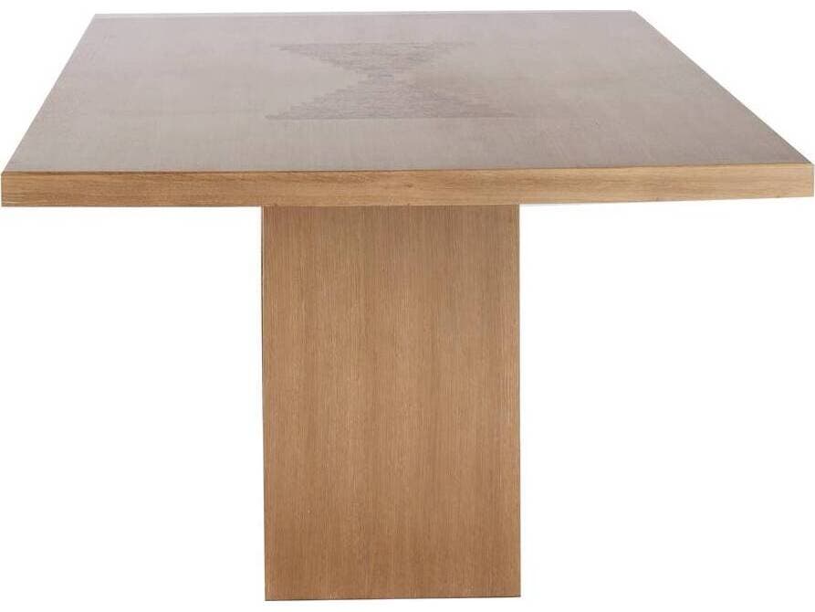 Arteriors Home Crockett Rectangular Wood Oyster Dark Dining Table