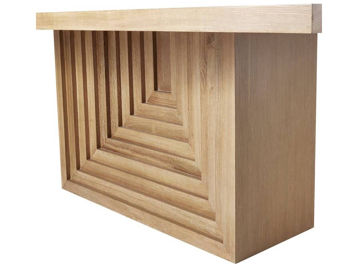 Arteriors Home Crockett Rectangular Wood Oyster Dark Dining Table