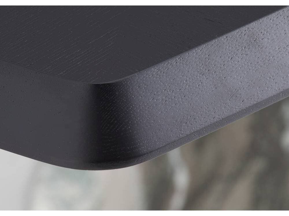 Arteriors Home Forgey Rectangular Wood Ebony Verde Faux Marble Dining Table