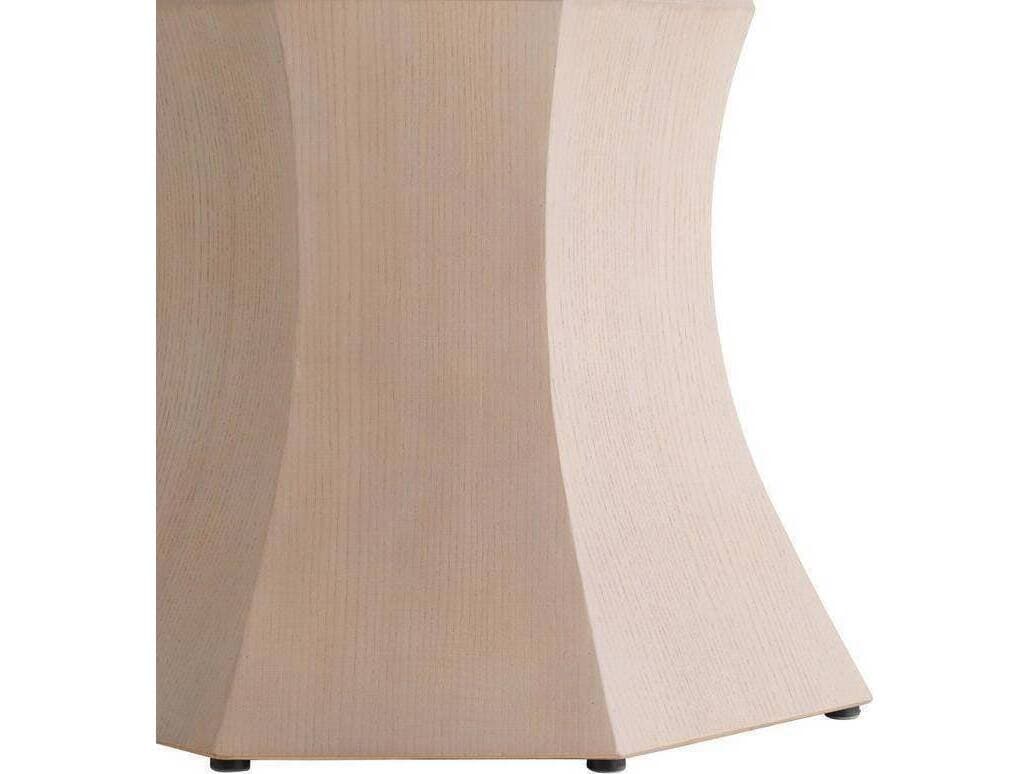 Arteriors Home Kinsley Round Wood Light Beige Burl Neutral Dining Table