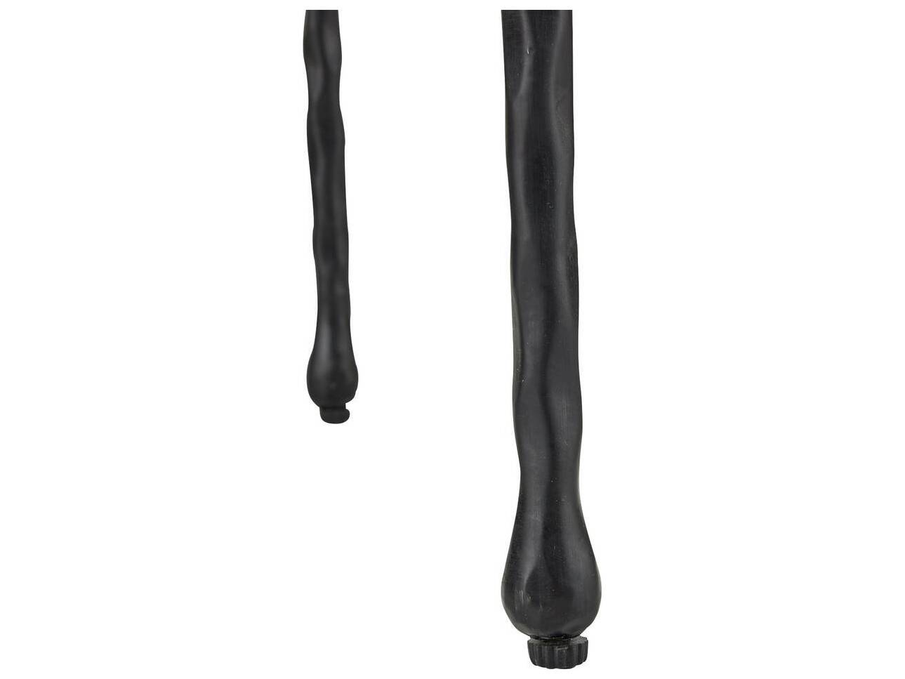 Arteriors Home Round Marble Toronto Blackened Iron Cedrick End Table