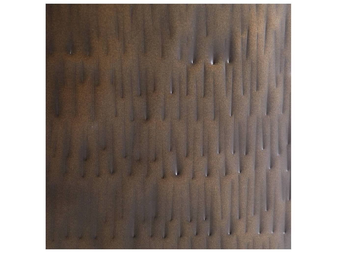 Arteriors Home Round Metal Antique Bronze Gray Fosser End Table