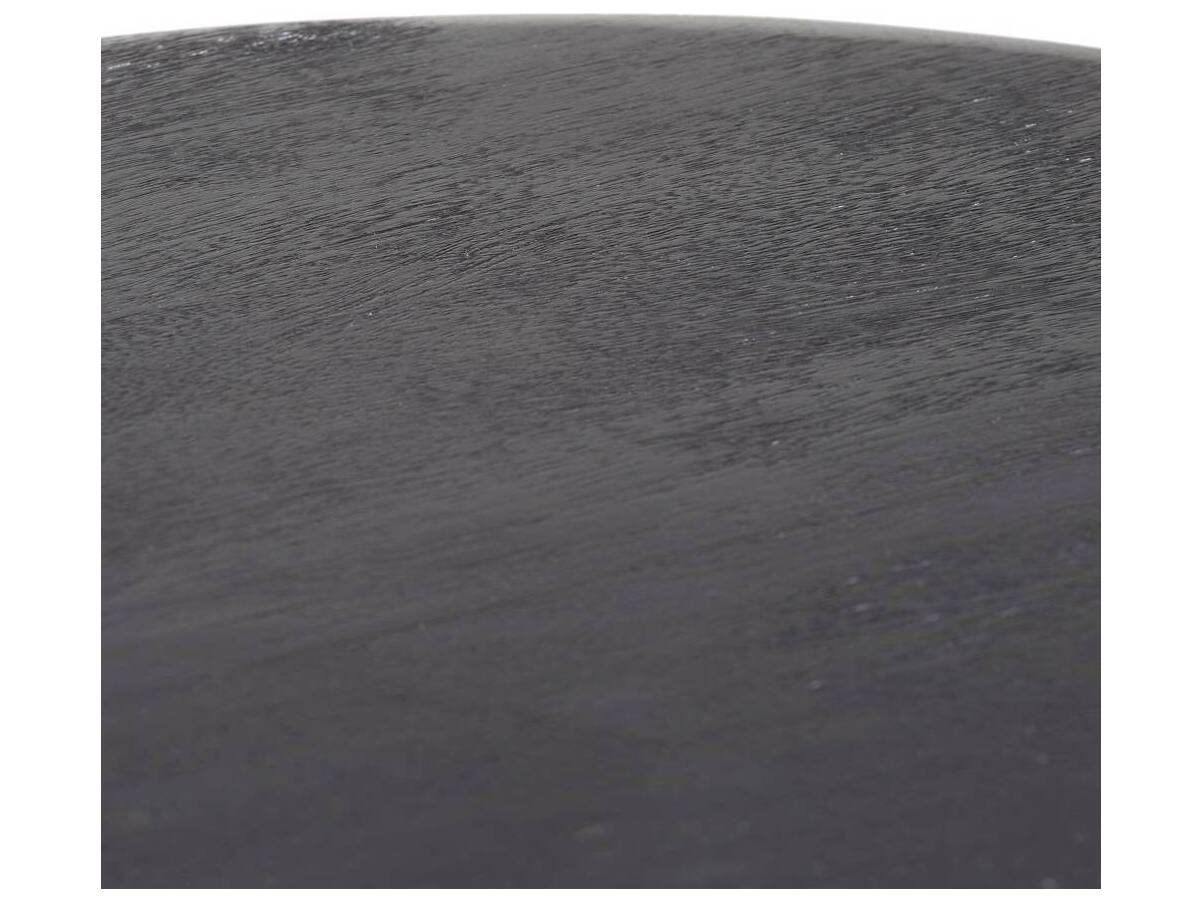 Arteriors Home Round Wood Ebony Venus Guillermo End Table