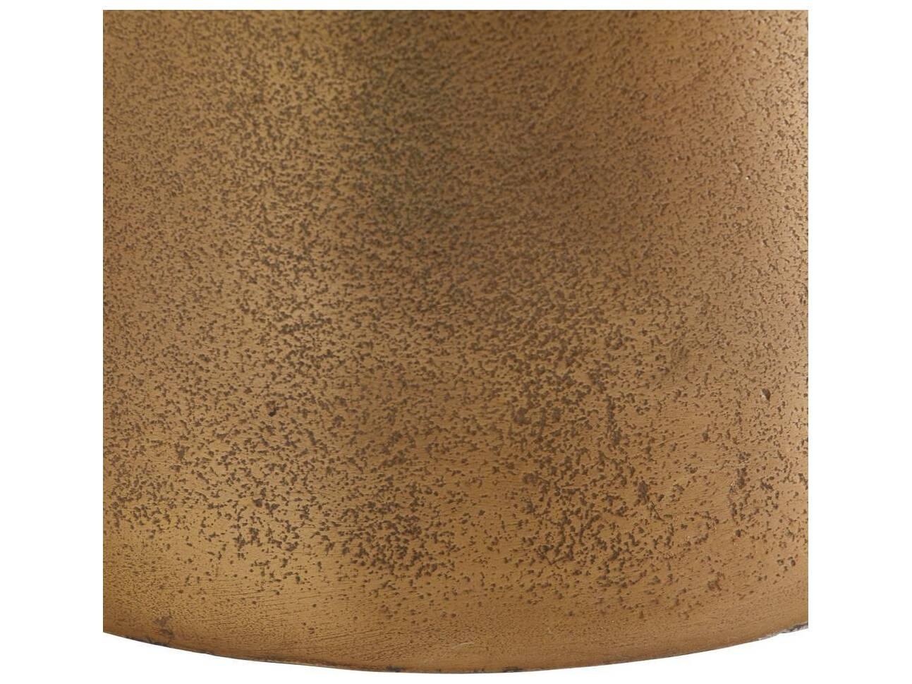 Arteriors Home Round Marble Bengal Antique Brass Aria End Table