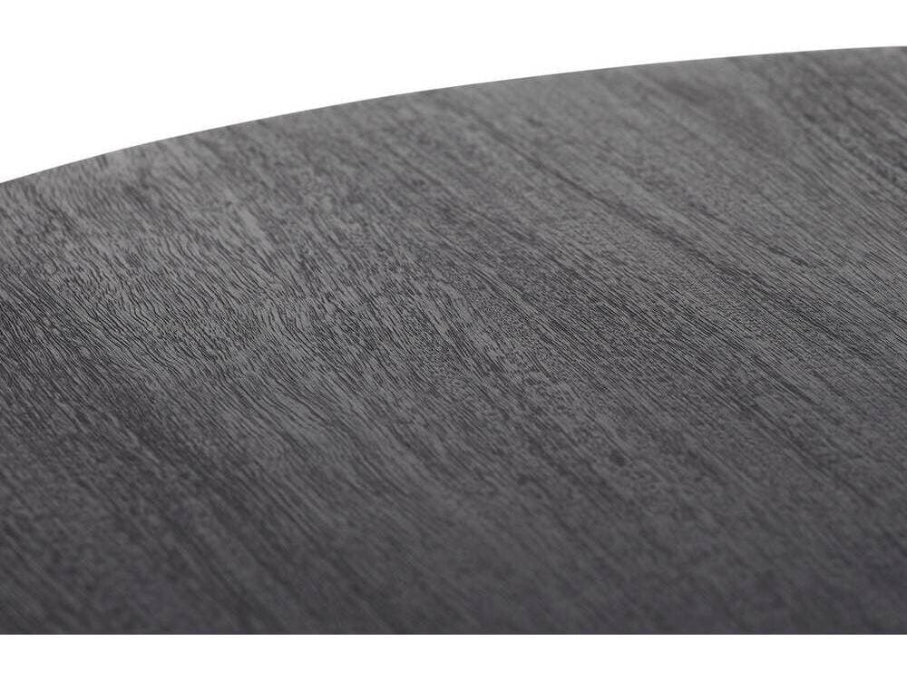 Arteriors Home Round Wood Ebony Bronze Hurst End Table