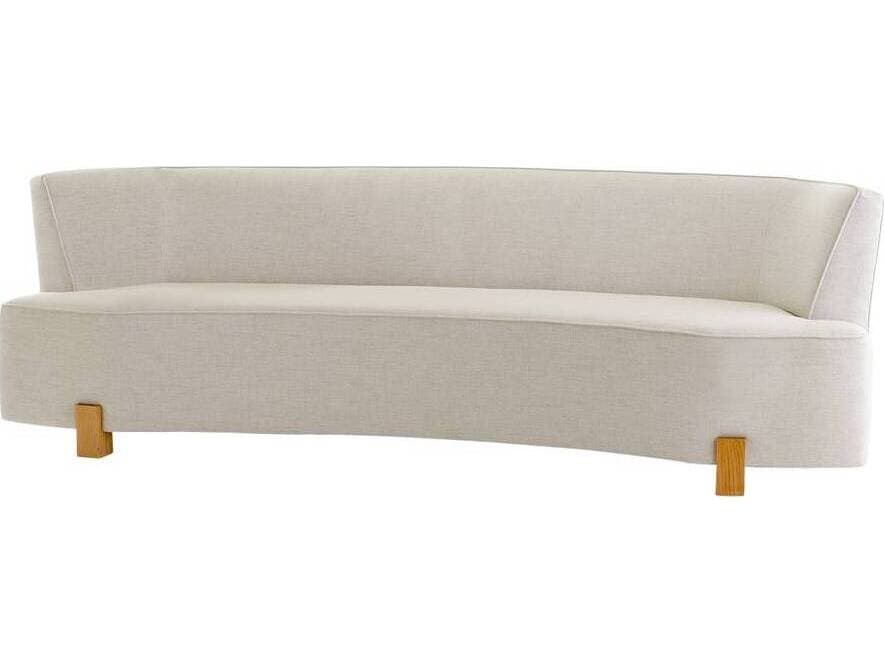 Arteriors Home Claude Heron White Oyster Upholstered Sofa