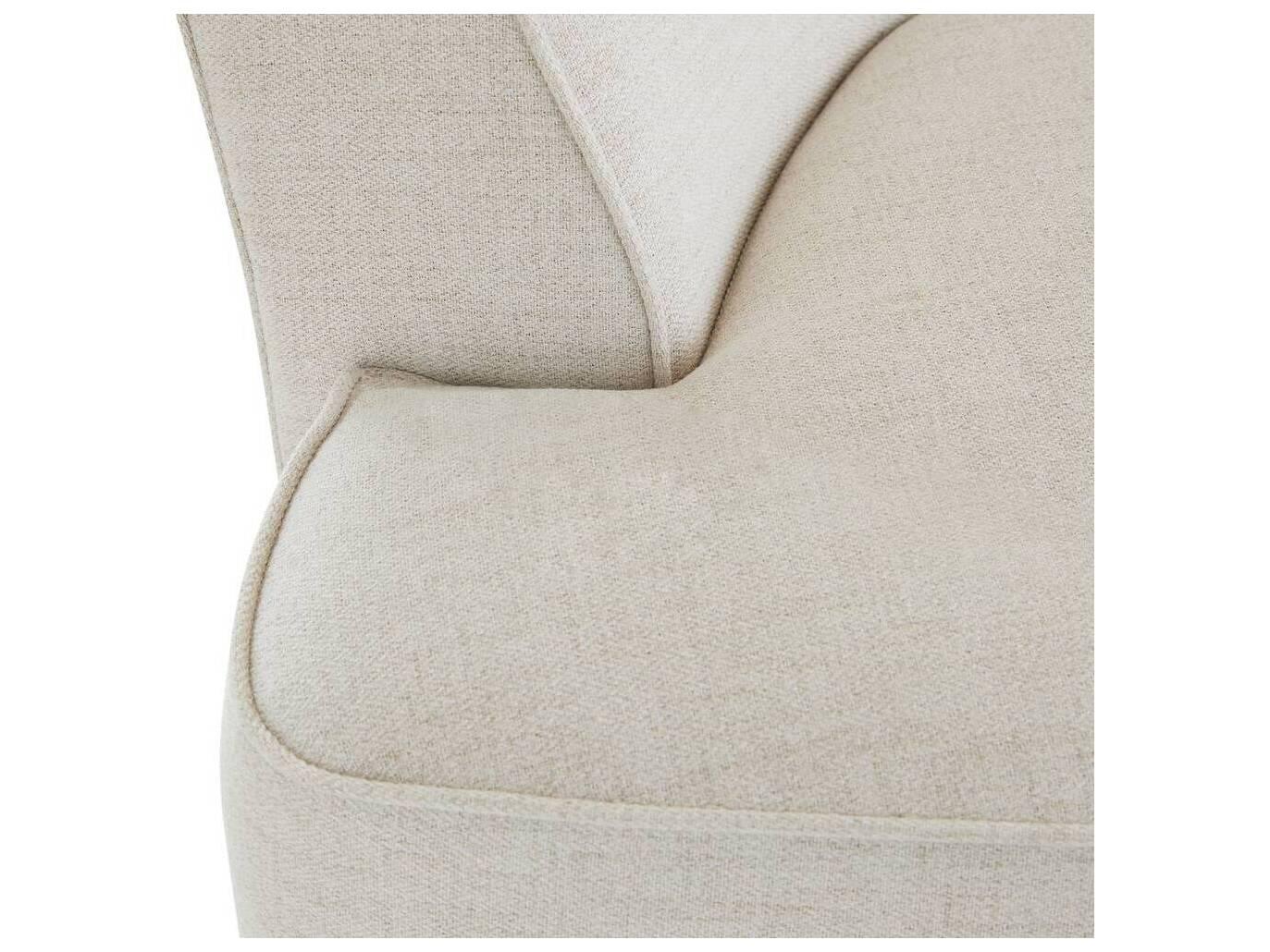 Arteriors Home Claude Heron White Oyster Upholstered Sofa