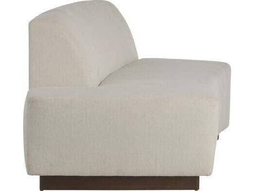 Arteriors Home Islander Vanilla Dark Walnut White Brown Upholstered Loveseat