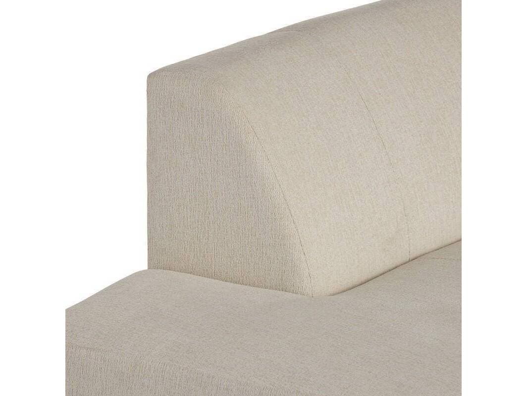 Arteriors Home Islander Vanilla Dark Walnut White Brown Upholstered Loveseat