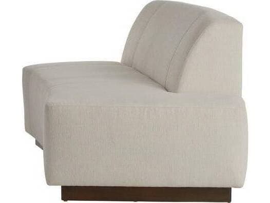 Arteriors Home Islander Vanilla Dark Walnut White Brown Upholstered Loveseat