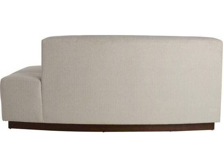 Arteriors Home Islander Vanilla Dark Walnut White Brown Upholstered Loveseat