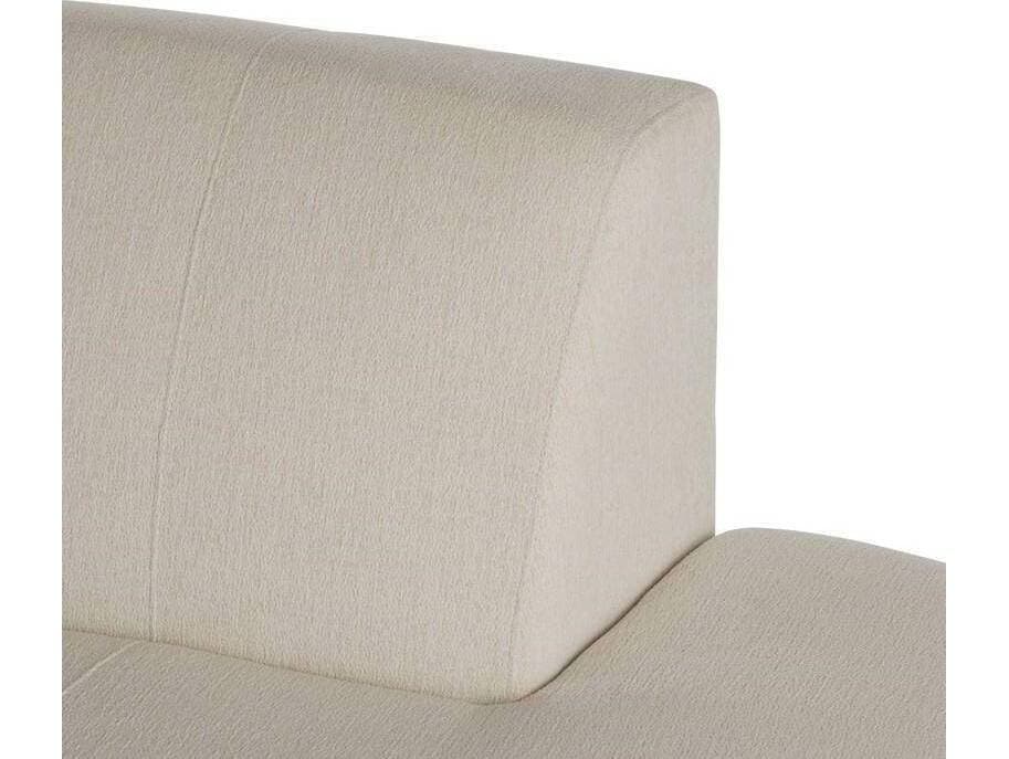 Arteriors Home Islander Vanilla Dark Walnut White Brown Upholstered Loveseat